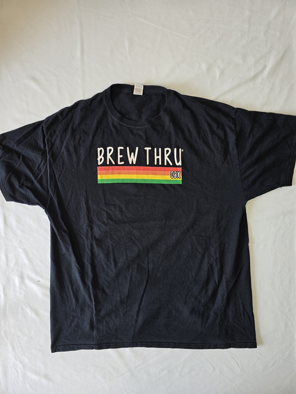 Brew Thru OBX Outer Banks Graphic T-Shirt Black XL - Picture 1 of 8